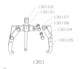 EXTRACTOR FORZA 2 PATAS 85X100